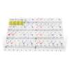 Removable adhesive piano learning labels