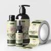 Custom printed beauty product bottle sticker