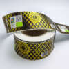 Embossed gold foil food label with QR code