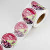 Custom round waterproof logo stickers