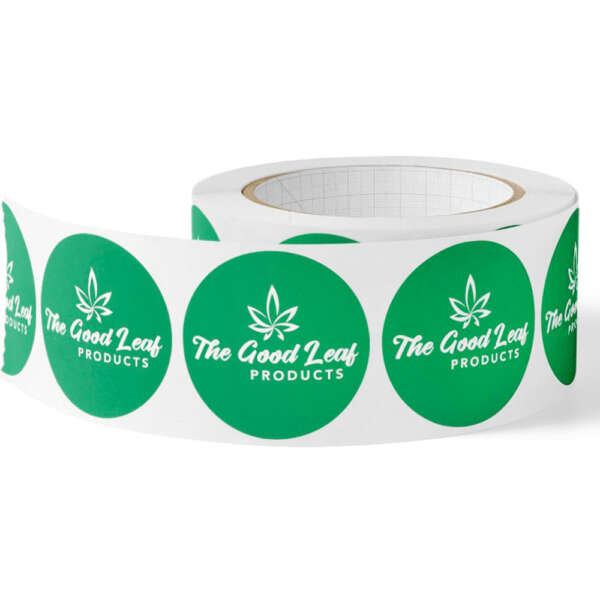 Eco biodegradable stickers with custom printed PLA paper material