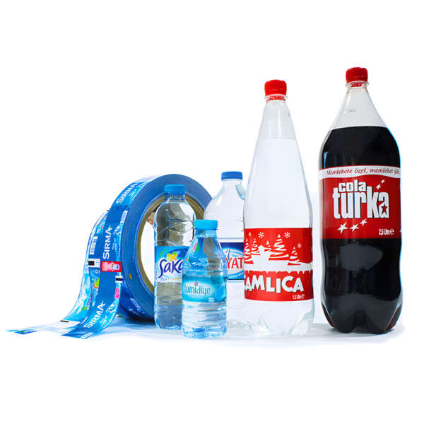Printed soda water packaging stickers on roll