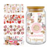 Teacher cup wrap transfer sticker with vivid graphics