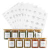 UV printed waterproof pantry and spice jar labels