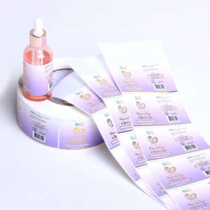 Essential oil bottle cosmetic jar labels