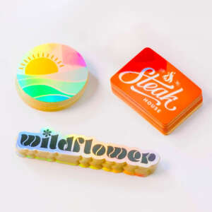 Custom adhesive PVC sticker sheet printing