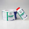 Nutrition bottle labels with barcode area