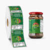 Eco friendly glassy chilli bottle and hot sauce labels