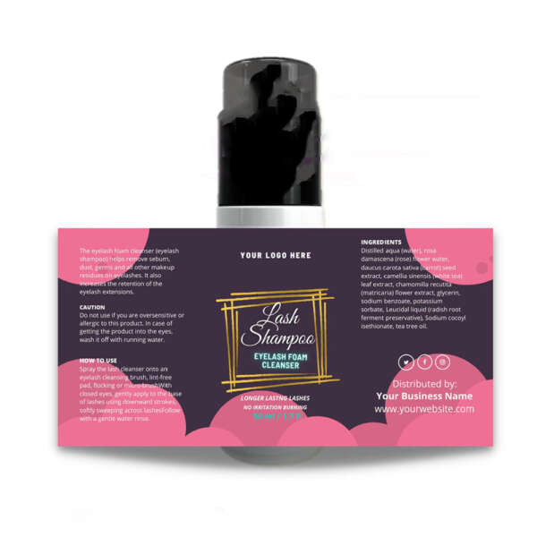 Waterproof shampoo bottle label stickers