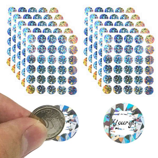 Custom scratch off sticker sheet for promotions
