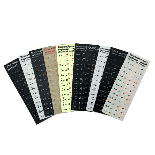 French Thai Farsi keyboard labels