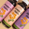 Custom printed drink bottle labels for orange juice