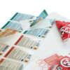 Waterproof vinyl stickers with front and back artwork