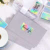 Self adhesive rainbow thermal sticker label roll