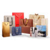 holiday wedding birthday gift paper bag with handles and logo view 4