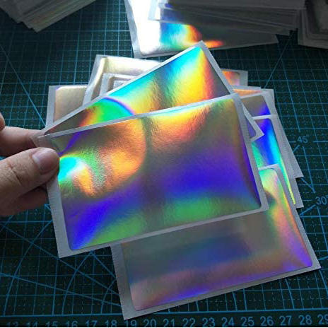 Custom printed holographic security label roll