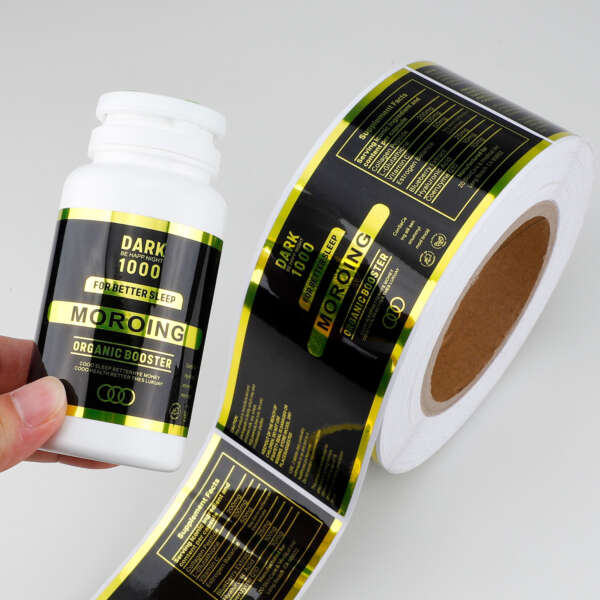 Durable labels for vitamin pill packaging