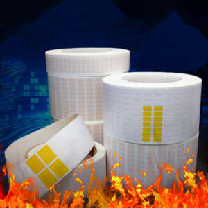 White gloss high temp polyimide labels