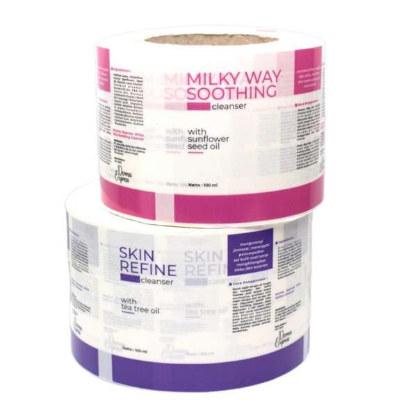 Clear BOPP vinyl bottle labels for body cleaning spray and shampoo