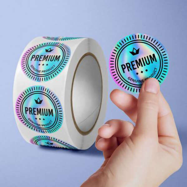 Round custom logo sticker for food container labels