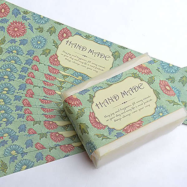 Printed soap label sticker with packaging production detail