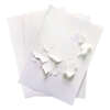 Destructible vinyl eggshell sticker sheet for security labels