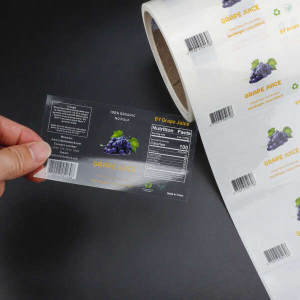 Waterproof clear label rolls
