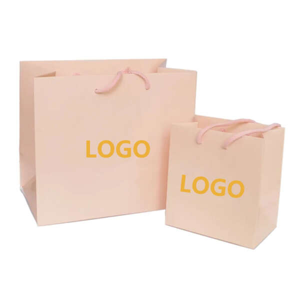 black luxury clothing perfume promotional gift paper bag with logo view 5