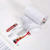 Three quarter page circle vinyl adhesive booklet sticker sheet