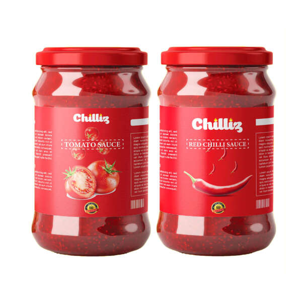 Printed plastic bottle hot sauce label