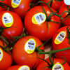 Custom fruit stickers for apple and vegetable packaging