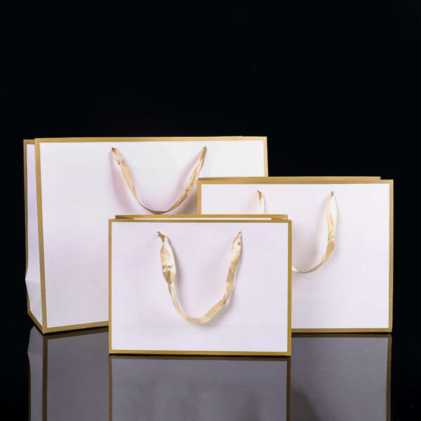 eco reusable luxury fashion shopping paper bag for jewelry clothing gifts view 2