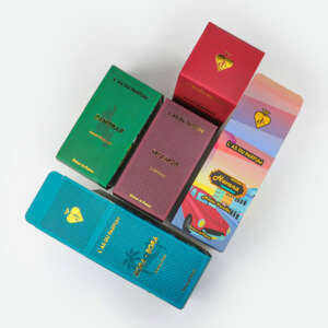 Luxury gold foil perfume box packaging