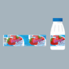 Custom printed yogurt cup sticker label