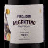 Custom embossed wine bottle label with gold foil printing