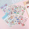 Custom washi sticker sheet with easy peel cuts