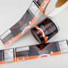 Metallic food container label rolls