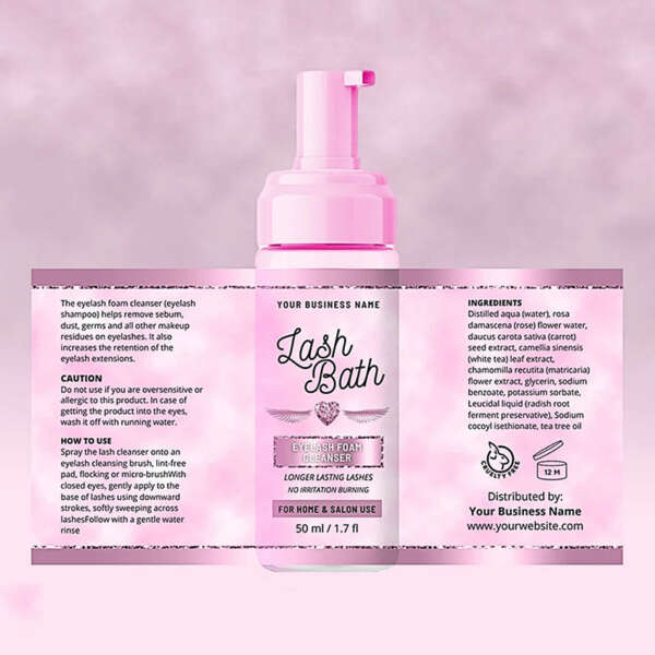 Custom shampoo label printing