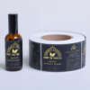 Luxury packaging bottle label stickers for food and cosmetic products