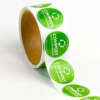 Compostable PLA paper adhesive labels for food packaging