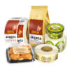 Food grade safety label stickers for plastic food cover packaging