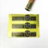 waterproof vinyl private logo cigar wrapper sticker with gold foil embossing embossed detail view