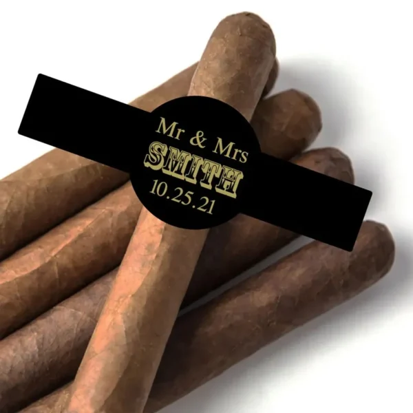 luxury OEM ODM custom cigar label band for wholesale packaging bulk cigar packaging use