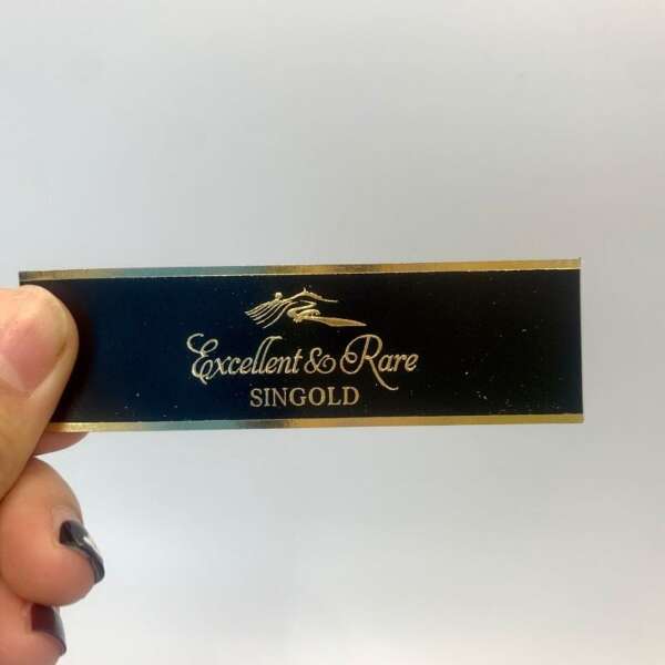 simple black gold foil stamping cigar ring label bulk cigar packaging use