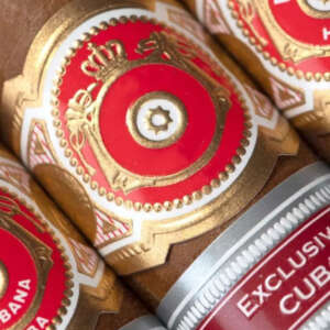 private paper ring embossed cigar band label sticker foil detail view