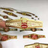 snow mountain gold foil stamping edge cigar ring label embossed detail view
