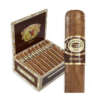 textured gold foil varnished embossed logo cigar ring label foil detail view