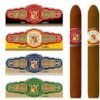 high quality gold foil embossed art paper cigar ring label ring wrap display