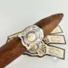 non glue paper cigar band ring label with gold foil embossing custom logo option