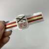 custom printed gold foil stamping embossed cigar band ring front view